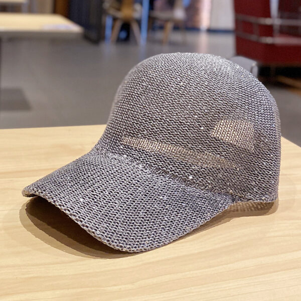 Korean Style Casual Hollow Baseball Hat - Image 6