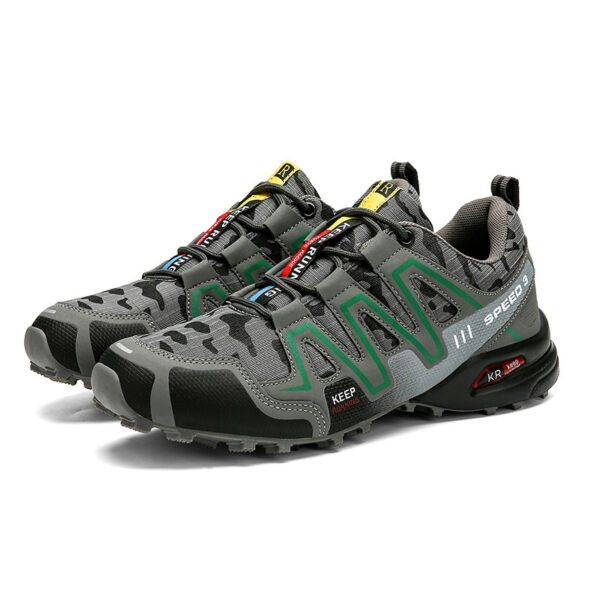 Men Hiking Shoes Climbing Male Sports Shoes Work Safety Toe Tactical Non-Slip Durable Trekking Sneakers Mens Footwear - Image 2