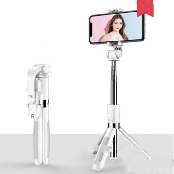 Compatible with Apple, Tripod Selfie Stick Mobile Universal Live Triangle Bracket One Bluetooth Selfie Artifact - Image 8