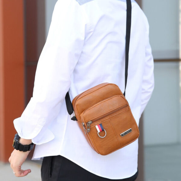 Simple Business Messenger Bag Vertical Casual Men