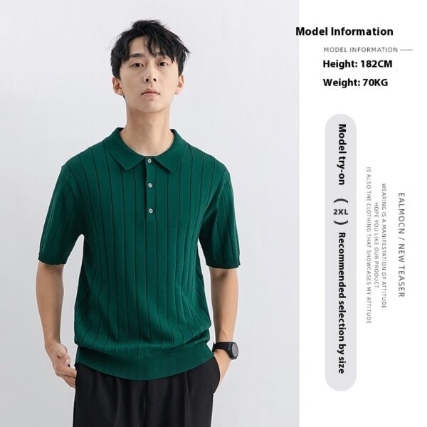 Summer Casual Sweater Men's Breathable - Image 9