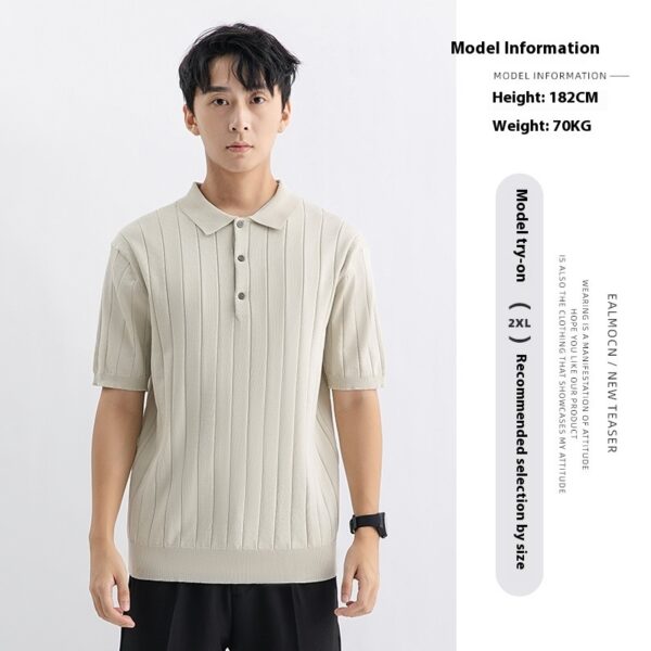 Summer Casual Sweater Men's Breathable - Image 8