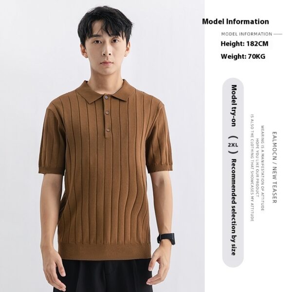 Summer Casual Sweater Men's Breathable - Image 2