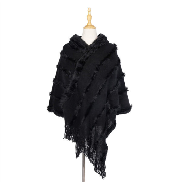 Tassel Hooded Warm Shawl Scarf - Image 8